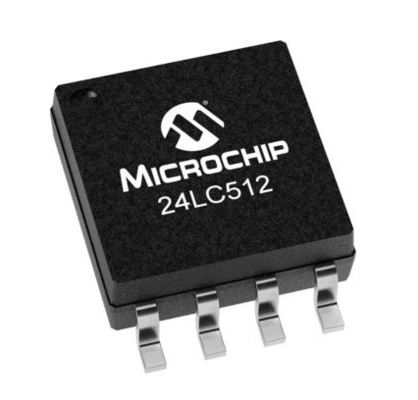 El microchip 512K del almacenamiento de datos de memoria Flash 24LC512-I/SM mordió 64Kx8